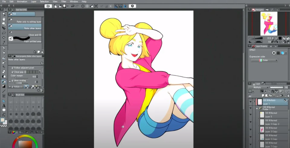 screenshot of Clip Studio Paint